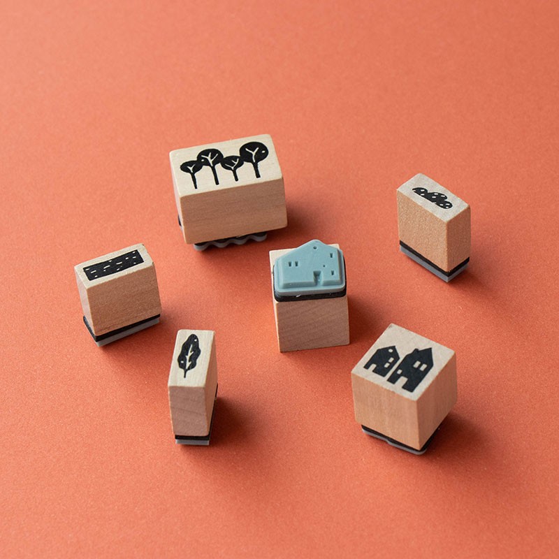 relaxing wooden stamps activity